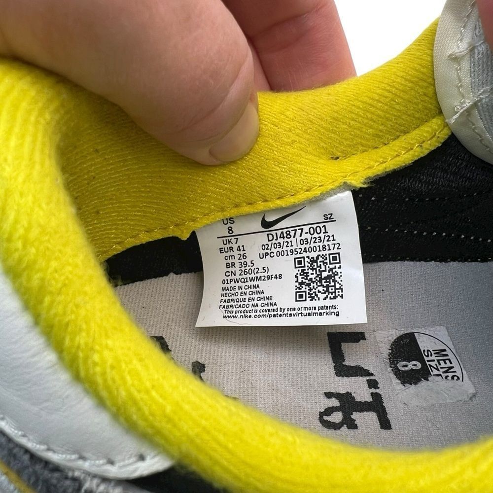 Nike sz 8 EU 41 LD Waffle Sacai x Undercover Black Bright Citron DJ4877 001 - Picture 4 of 16